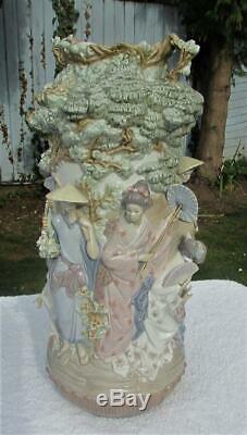 Rare Lladro Salvador Debon Vase Jarron Japones Japanese Limited Edition