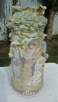 Rare Lladro Salvador Debon Vase Jarron Japones Japanese Limited Edition