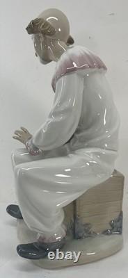 Rare Nao By Lladro #701 Lesson Of Music 12 Inch Porcelain Figure Clown & Boy