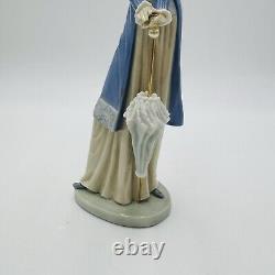 Rare Nao By Lladro Spain Porcelain Large Retired Girl With Umbrella Figurine 12