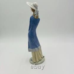 Rare Nao By Lladro Spain Porcelain Large Retired Girl With Umbrella Figurine 12