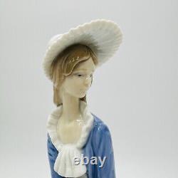 Rare Nao By Lladro Spain Porcelain Large Retired Girl With Umbrella Figurine 12