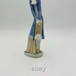 Rare Nao By Lladro Spain Porcelain Large Retired Girl With Umbrella Figurine 12