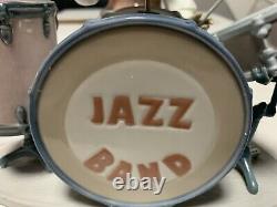 Rare Retired Lladro Jazz Drums Drummer 05929 A/f Replacement Wooden Drumsticks