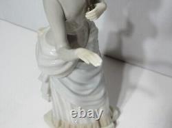 Rare Retired Nao Lladro Figurine 13 Lady With Umbrella Parosol Spain Mint