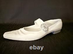 Rare-VNTG NAO Lladro LG Ladies Pump Shoe WithGrey Buckle Porcelain Figurine DSCN