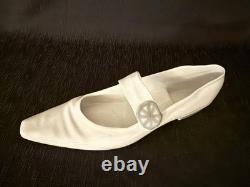 Rare-VNTG NAO Lladro LG Ladies Pump Shoe WithGrey Buckle Porcelain Figurine DSCN