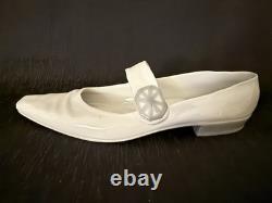 Rare-VNTG NAO Lladro LG Ladies Pump Shoe WithGrey Buckle Porcelain Figurine DSCN