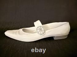 Rare-VNTG NAO Lladro LG Ladies Pump Shoe WithGrey Buckle Porcelain Figurine DSCN