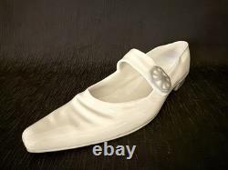 Rare-VNTG NAO Lladro LG Ladies Pump Shoe WithGrey Buckle Porcelain Figurine DSCN