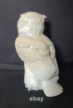 Rare VTG Nao Lladro Porcelain OWL Figure Gray White 7 Made Spain 1979