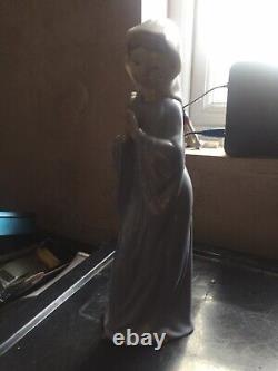 Rare Vintage Lladro/nao Porcelain Figure Of Praying Girl