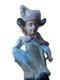 Rare Vintage Nao Pierrot Clown Joy Ceramic Figurine Statue Glazed Clown Statue