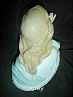 Rare Vintage Nao by Lladro Girl Smelling Rose #321 70's Porcelain Figurine! 