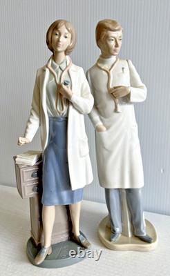 Retired LLADRO NAO FEMALE DOCTOR FIGURINE 13.25 RARE Fabulous