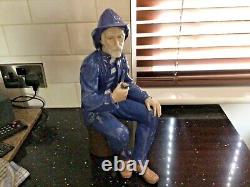 Retired Large Lladro Spain 14.5 Nao Figure 262 Old Sailor Fisherman With Pipe