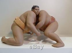 Retired Lladro Test of Strength Sumo Wrestlers Very Rare No. 341 of 1000