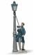 SALE Lladro Lamplighter Porcelain Figurine 48cm RRP &pound;645