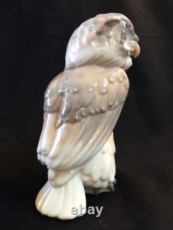 SERIOUS COLLECTORS- Mid 1980's NAO Lladro Short Eared Owl-Porcelain Figure Gray