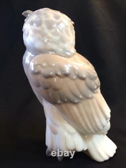 SERIOUS COLLECTORS- Mid 1980's NAO Lladro Short Eared Owl-Porcelain Figure Gray