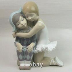 Scarce Lladro Porcelain Figurine Infantile Candor Harlequin & Ballerina #4963