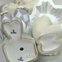Scarce Lladro Porcelain Figurine Infantile Candor Harlequin & Ballerina #4963