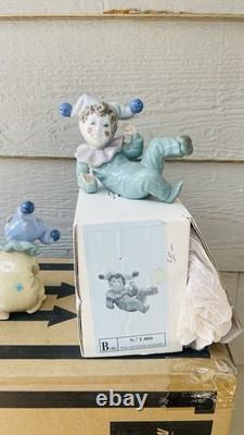 Set of 3 Lladro Nao Jester Figurines 01065, 01066, 01067 Jingles Jangles Joy
