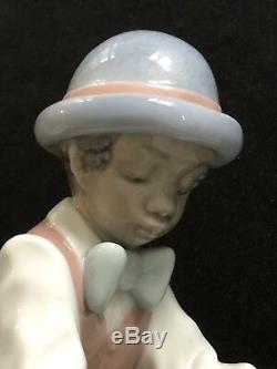 Stunning Lladro Jazz Duo Boy With Piano And Girl Singing 5930