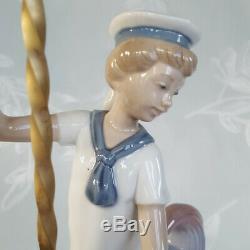 Stunning Vintage Retired Large Lladro Boy on a Carousel Figurine VGC