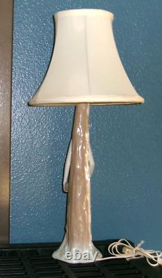 Super Rare Vintage 1969 Nao Lladro Porcelain Figural Table Lamp Young Man withBook