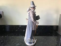 Superb And Rare Lladro Figurine Pilgrim Couple Ref. 5734