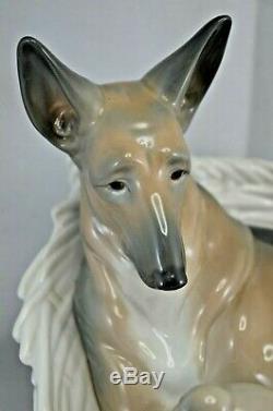 Superb Lladro Dog German Shepherd With Pup Ref 4731