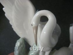 Superb Lladro Nao Cranes Figure