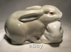 VINTAGE LLADRO RABBIT COUPLE 01000279 c. 1962 RARE