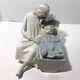 VINTAGE Lladro NAO large figure porcelain The Cradle Mother And Child Withteddy