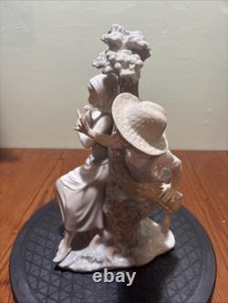 VTG 1970s NAO BY LLADRO BOY & GIRL WITH DOVE PORCELAIN FIGURINE 12X7