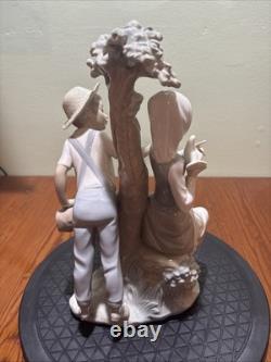 VTG 1970s NAO BY LLADRO BOY & GIRL WITH DOVE PORCELAIN FIGURINE 12X7