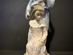 VTG 1982 Retired Nao Lladro 11 Mother Brushing Girls Hair Porcelain Figure #349