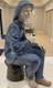 VTG NAO Lladro THE MARINER Old Fisherman Sailor Seated Smoking Pipe #262 15.5