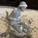 VTG NAO Porcelain Figurine #140, Lesson For The Dog, Made In Spain