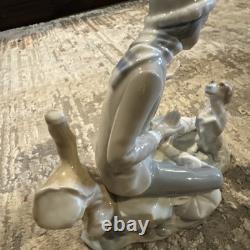 VTG NAO Porcelain Figurine #140, Lesson For The Dog, Made In Spain