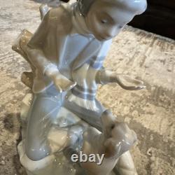 VTG NAO Porcelain Figurine #140, Lesson For The Dog, Made In Spain