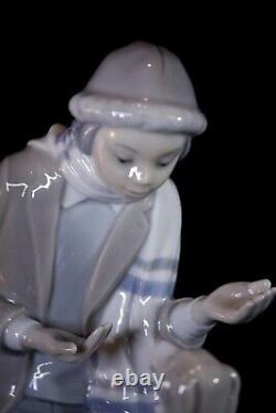 VTG NAO Porcelain Figurine #140, Lesson For The Dog, Made In Spain