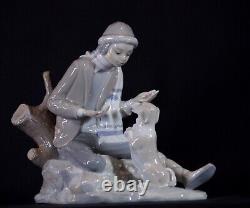 VTG NAO Porcelain Figurine #140, Lesson For The Dog, Made In Spain