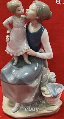 Very Rare Nao By Lladro Mother and Daughter 1988