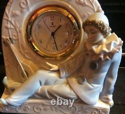 Vincente Martinez For Lladro Pierrot Mantle Clock 5778(retired 2001)boxed/papers