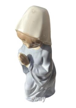 Vintage 1980 Lladro Spain Porcelain Praying Girl Figure Reduced $175 down to $99