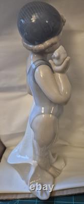 Vintage 2001 Retired NAO By Lladro Whispering Waves #1412 Figurine Girl Seashell