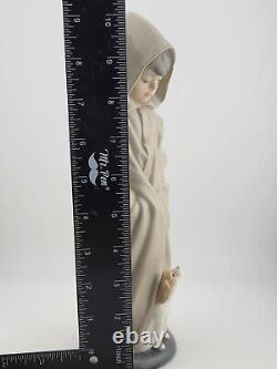 Vintage Collectible Lladro Nao Hooded Boy With Dog Retired 1982. 10.5 Inch W Box