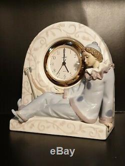 Vintage LLADRO Figurine Pierrot Clock 5778 Clown BOXED